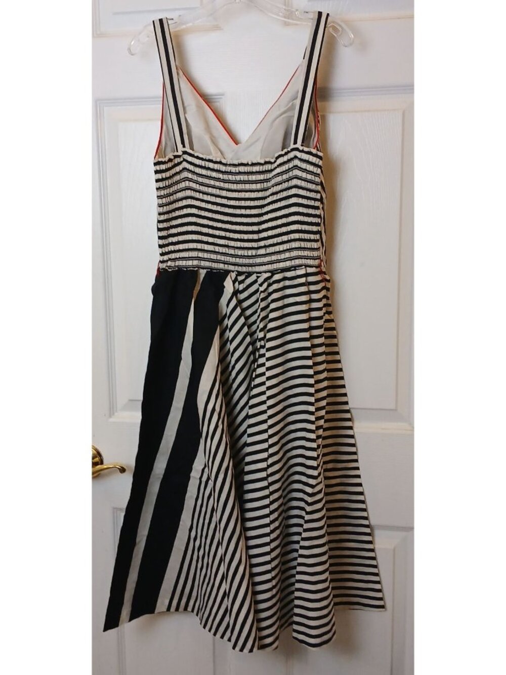 Mr. Joe Dress Striped Sleeveless Midi Womens Size 18 Made In USA VTG #I-11 - Picture 3 of 12